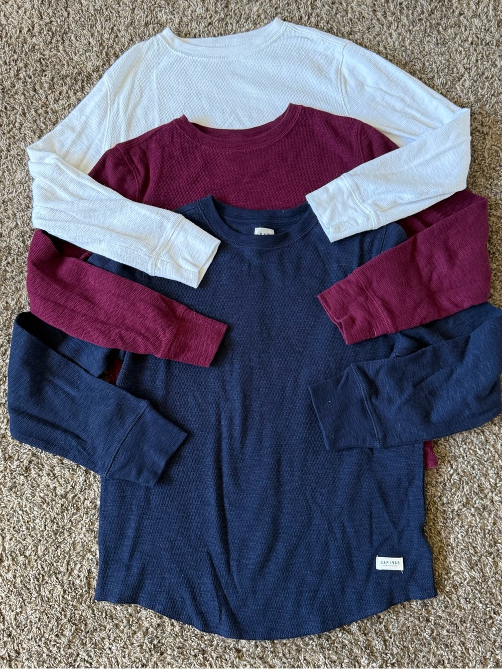 3x Gap Kids GAP 1968 Long Sleeve Shirt kids Size M (8)